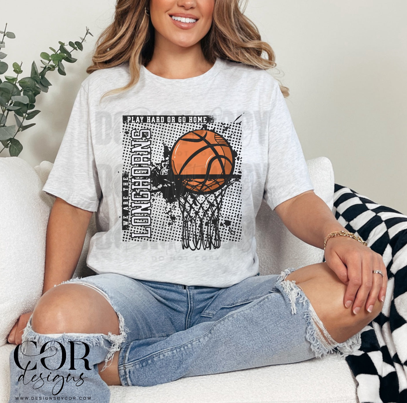 Longhorns Basketball (black)