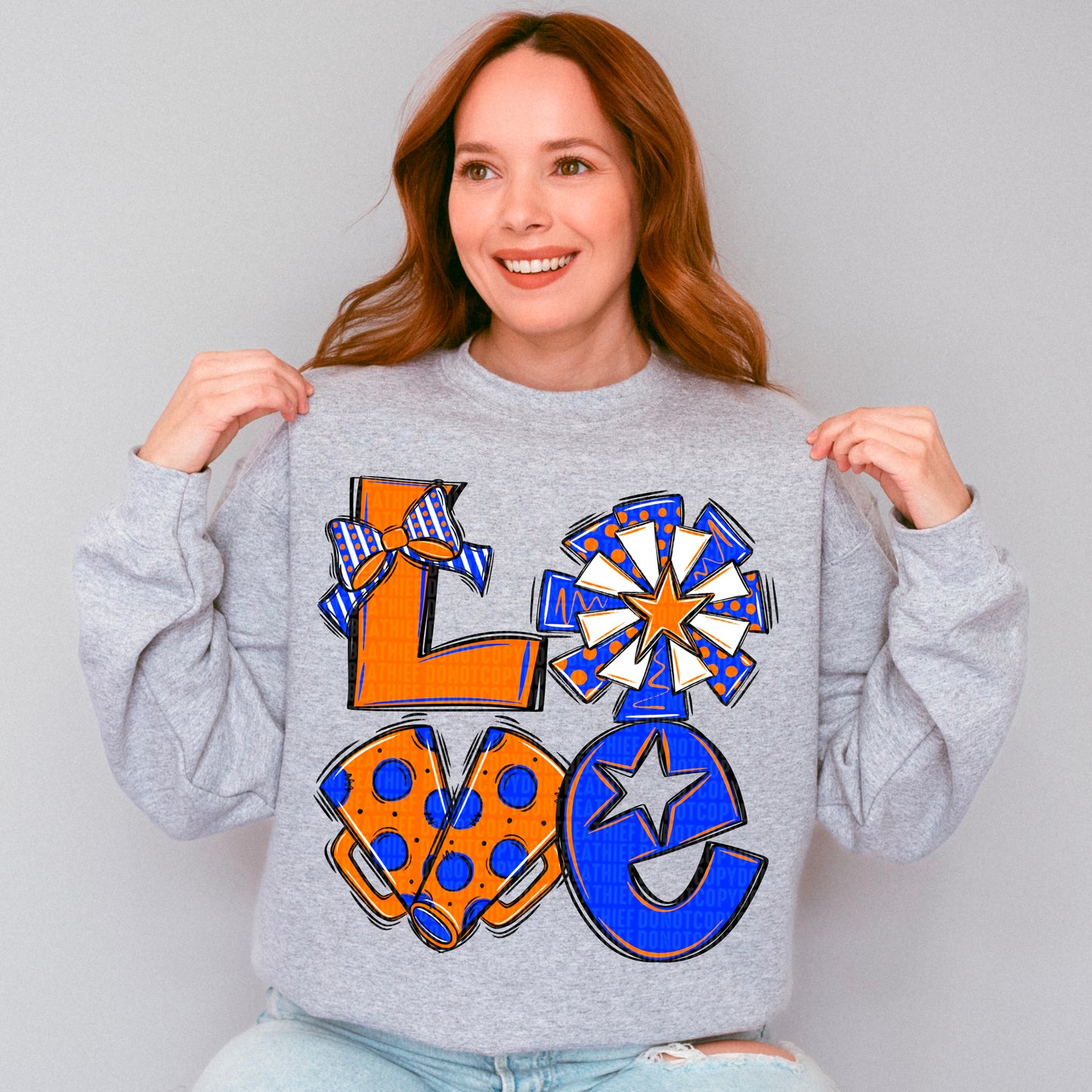 Orange and Blue Love Cheer