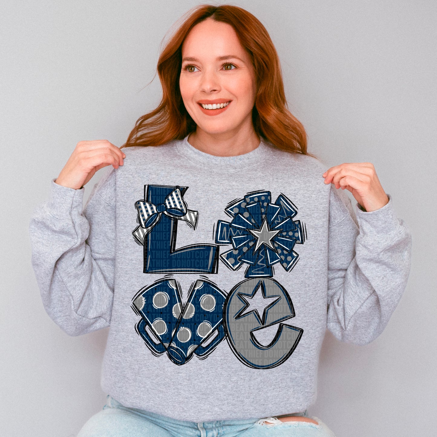 Blue and Grey Love Cheer