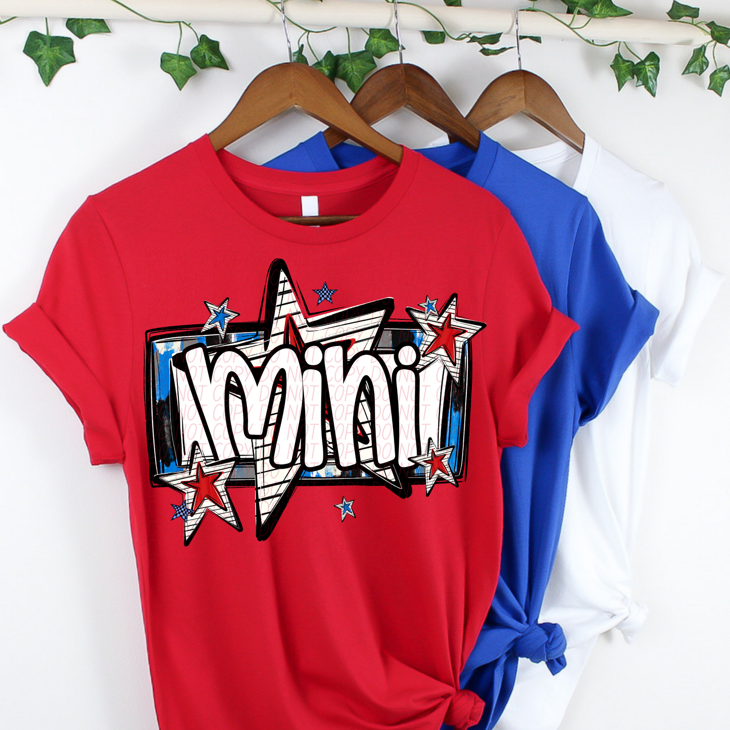 Mini Red White and Blue