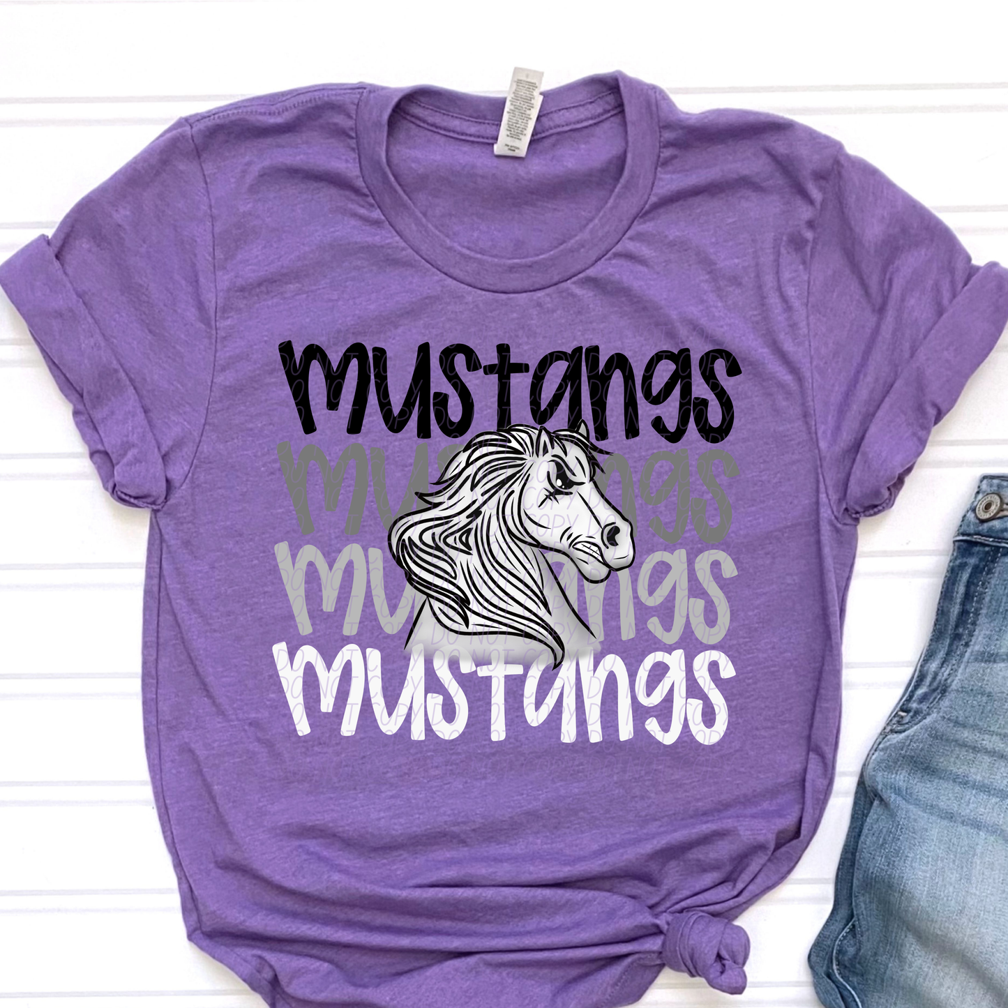 Mustangs Faded Stack