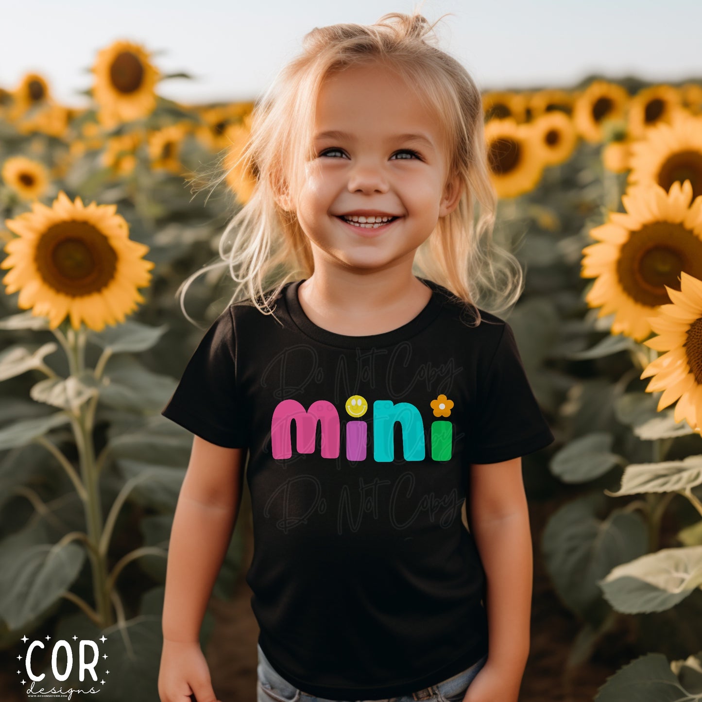 Mini Flowers And Smiley Face Letters