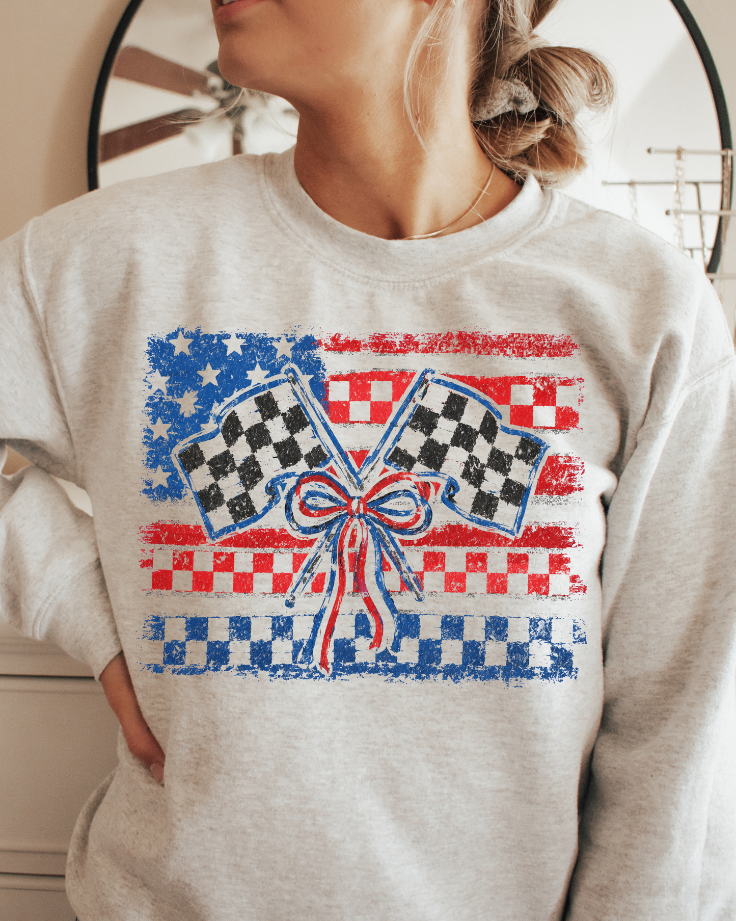 American Flag Race Flag