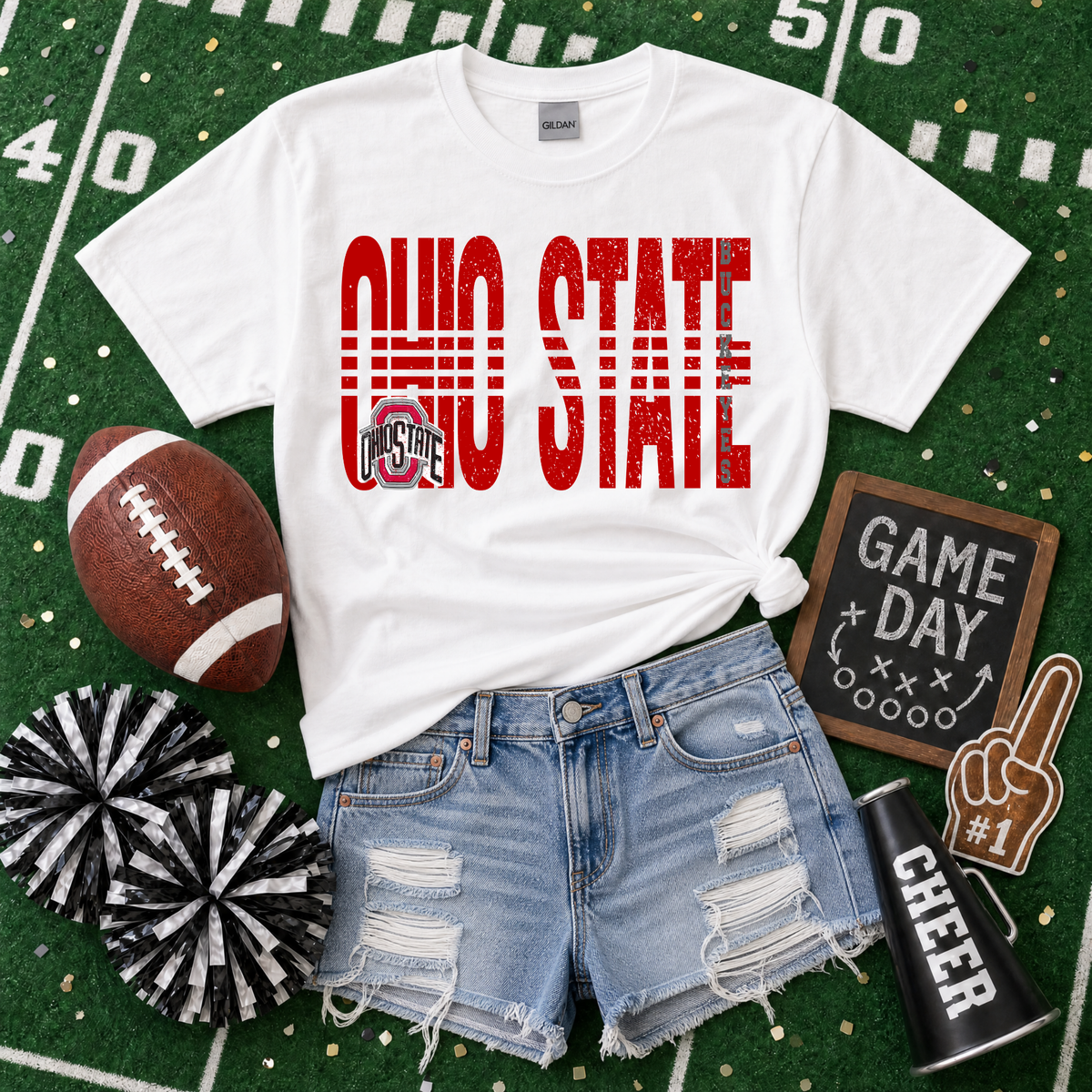 College Lined - Ohio State Buckeyes