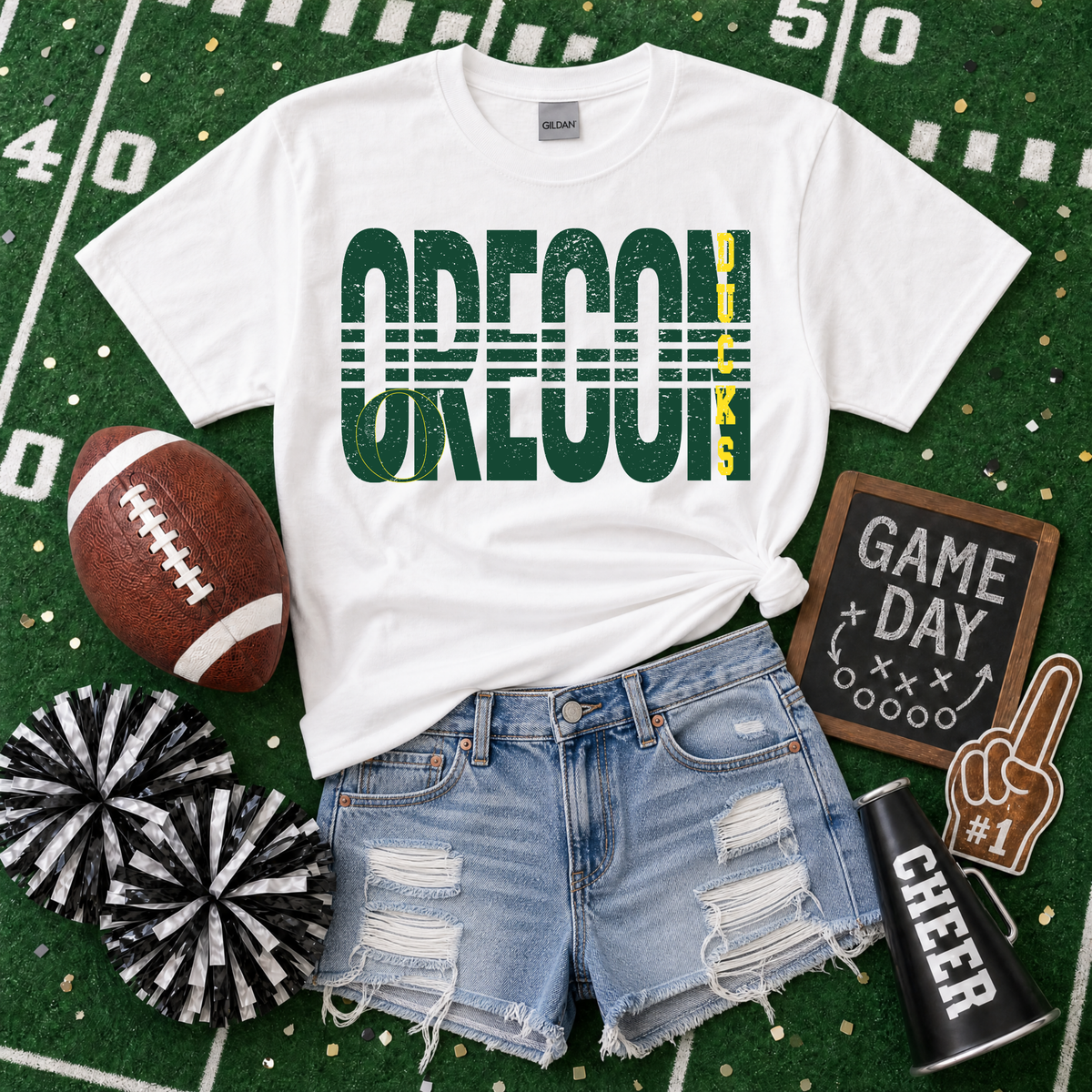 College Lined - Oregon Ducks