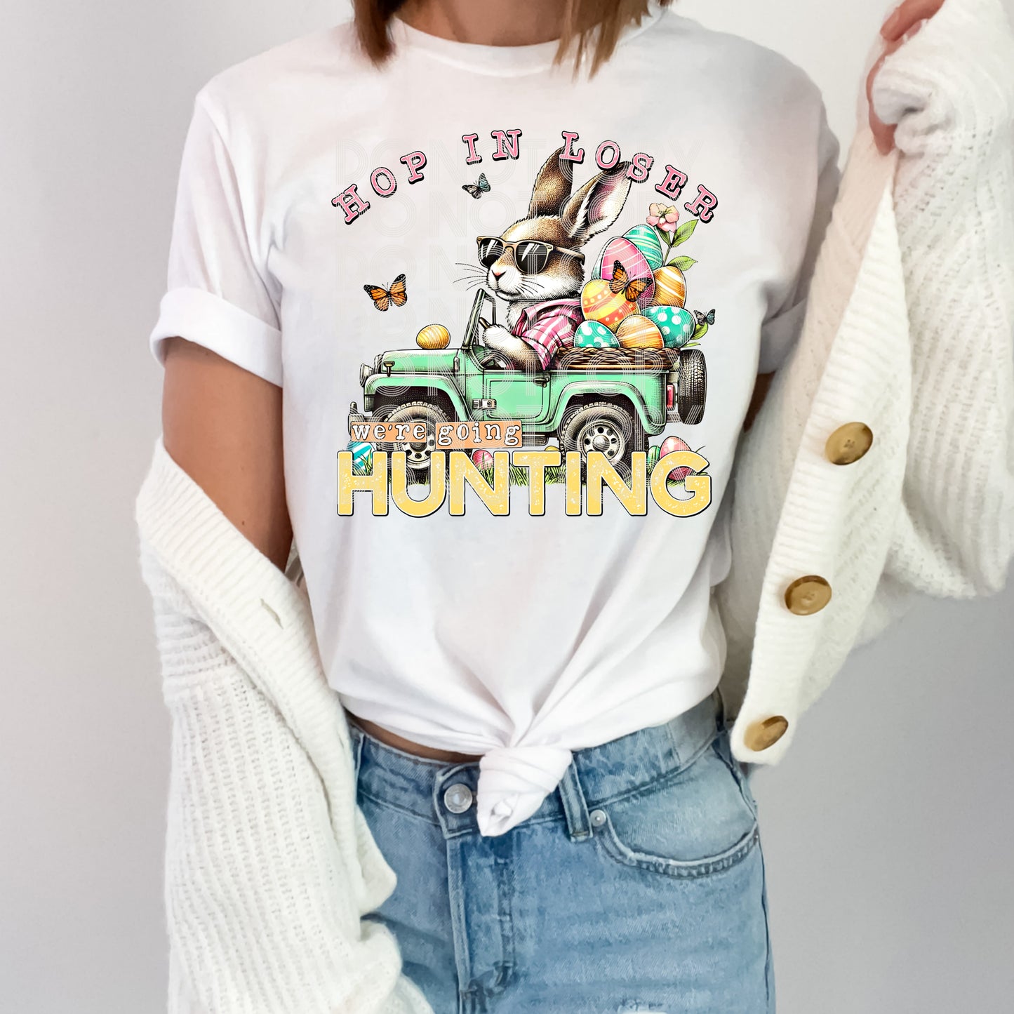 Hop in loser going hunting