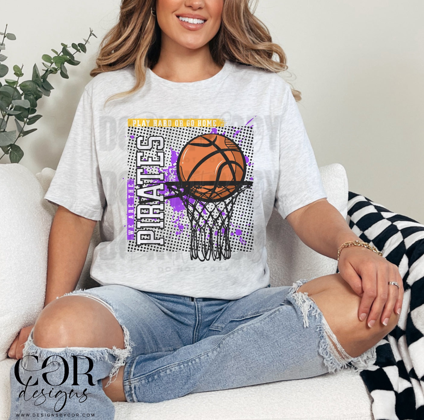 Pirates Basketball (Purple)