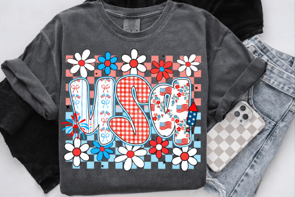 Preppy floral USA