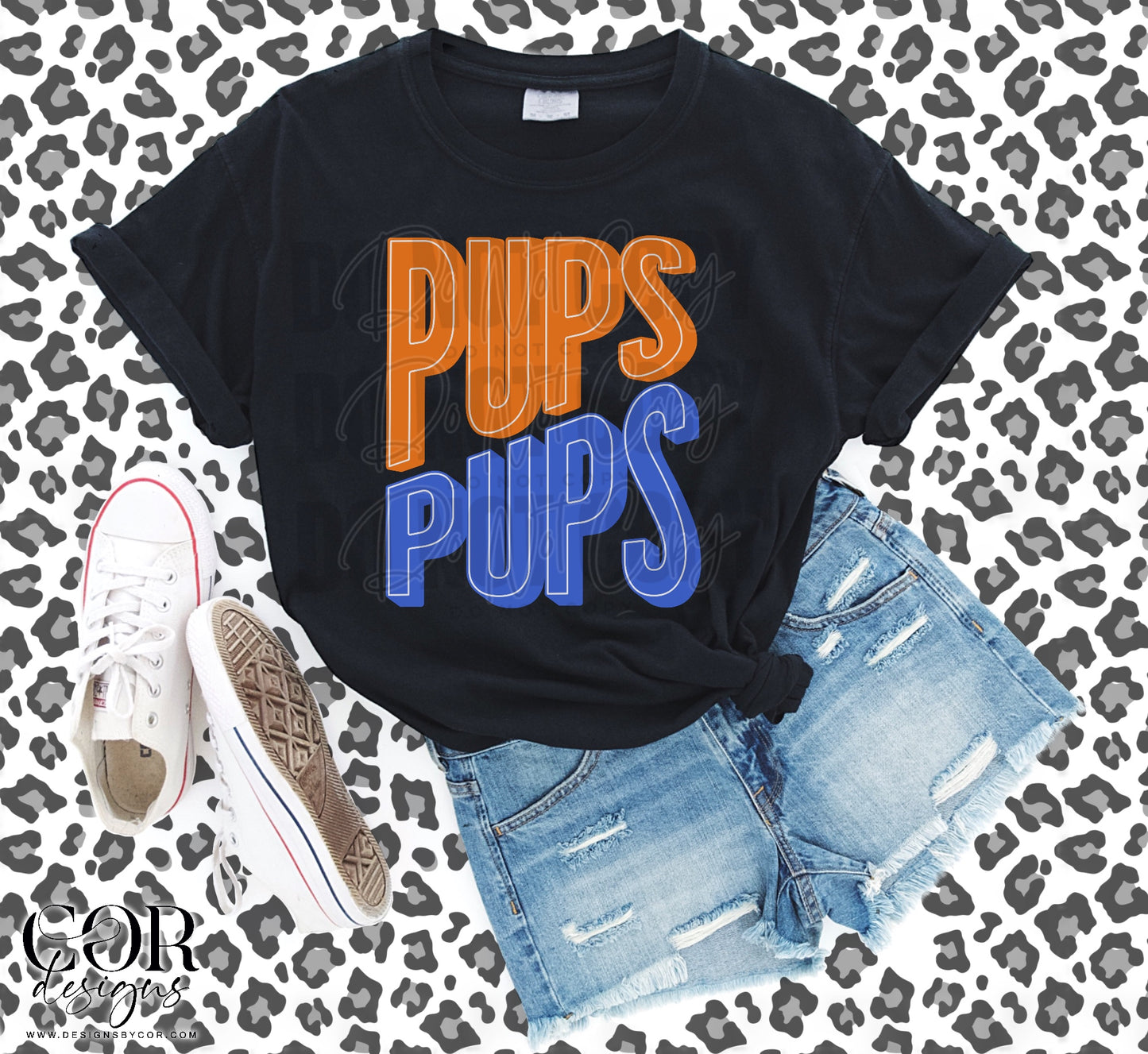 Pups Orange And Blue