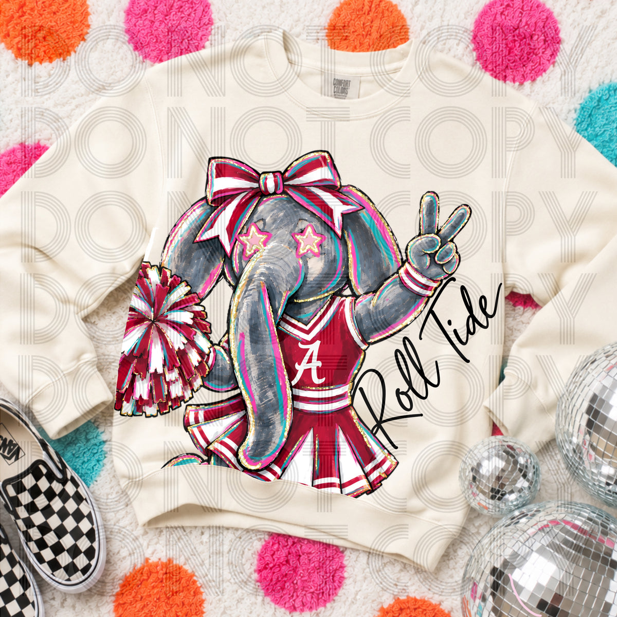 Cropped Delulu Cheerleader Roll Tide