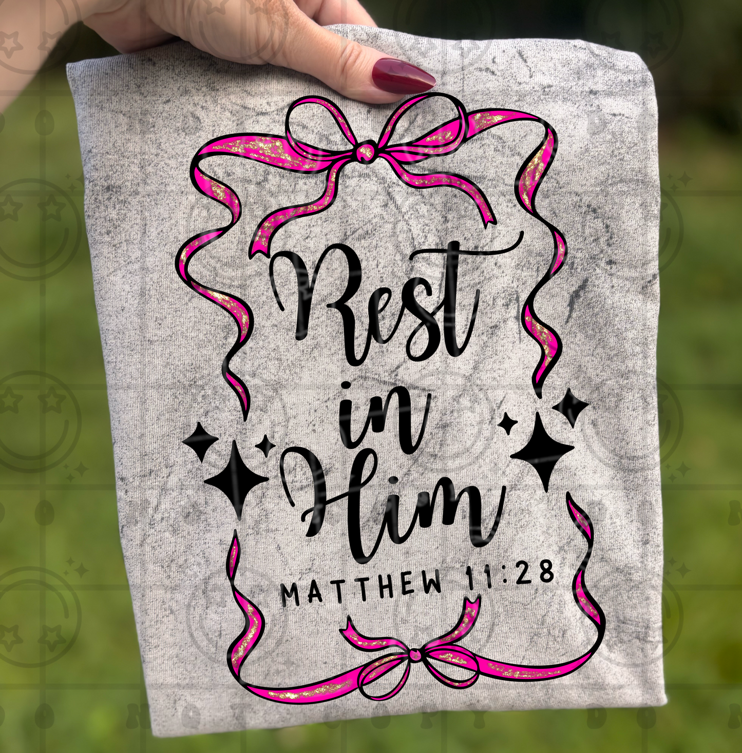 REST IN HIM PINK