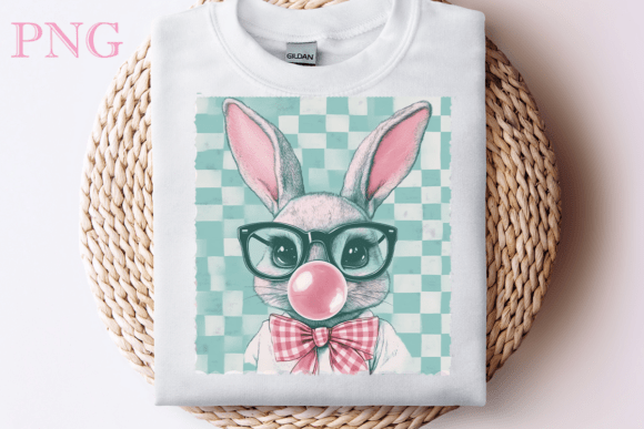 Easter Bunny With Gum Bubble