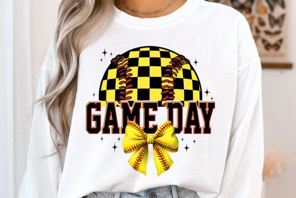 Game Day Softball Checkered