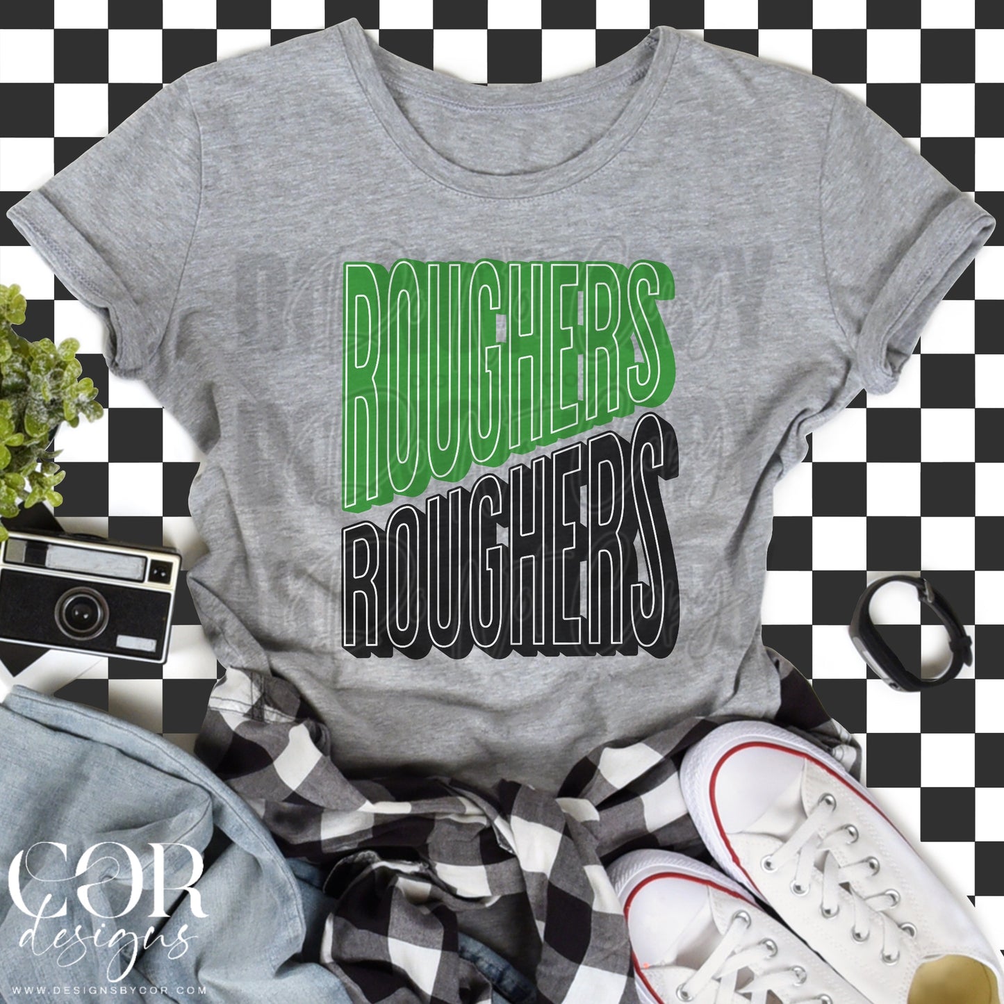 Roughers Green And Black