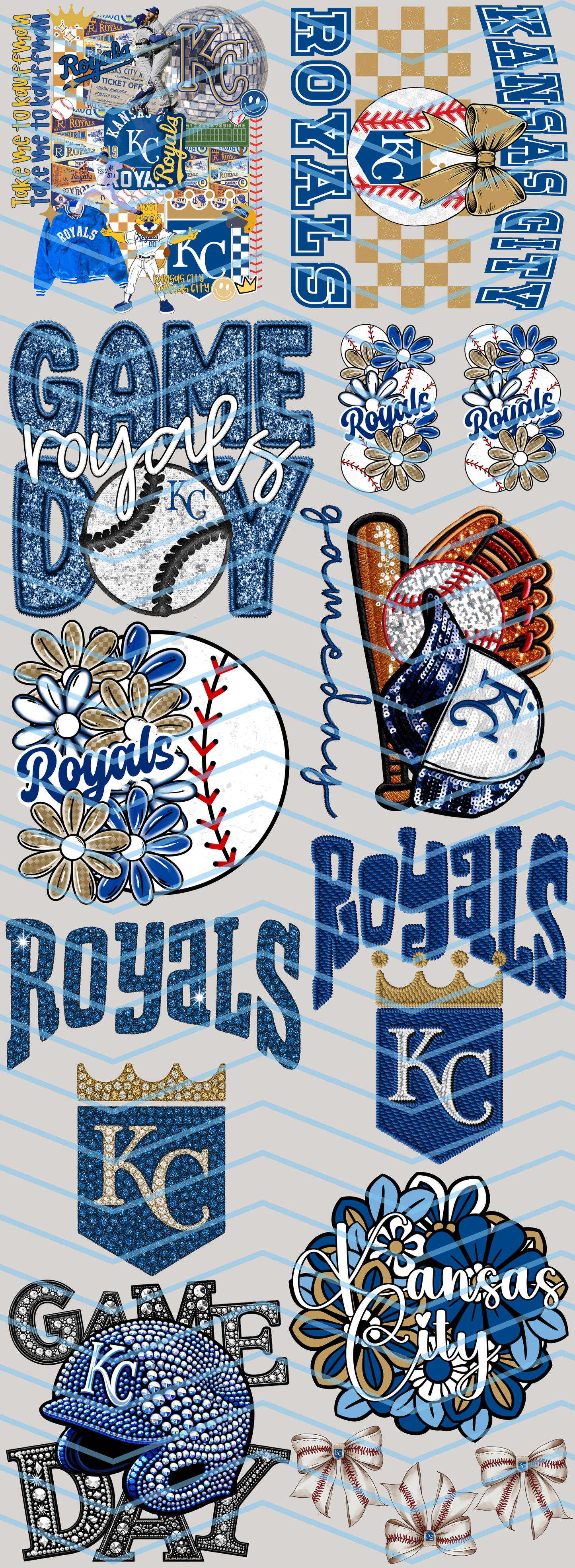 KC Royals Premade Gang Sheet