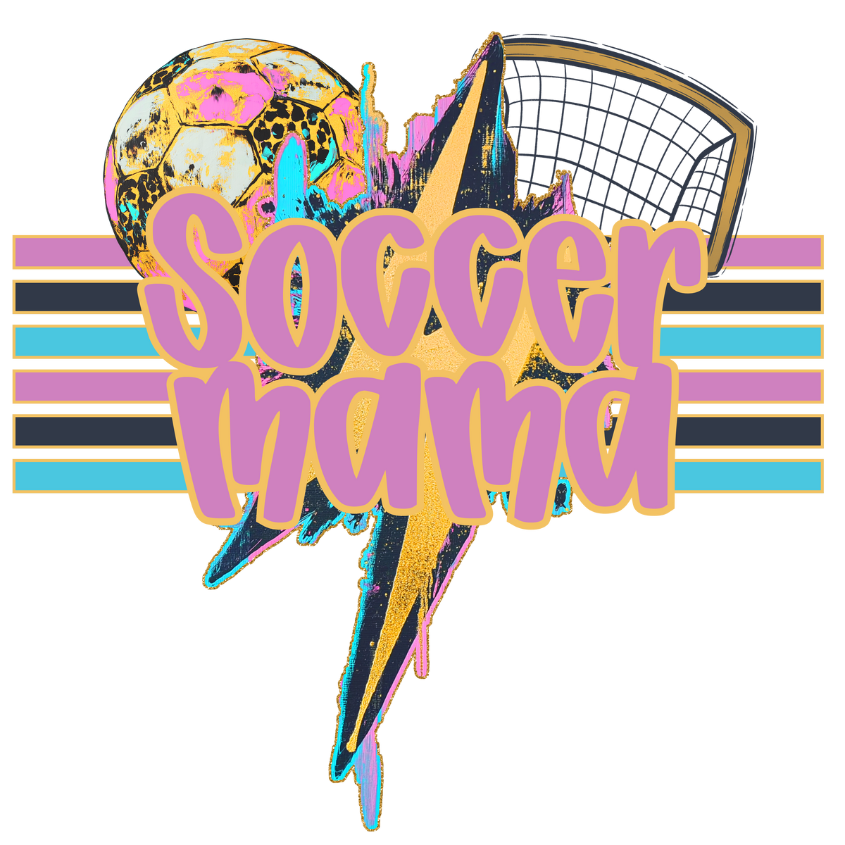 Soccer Mama w/Ball & Net (geode)