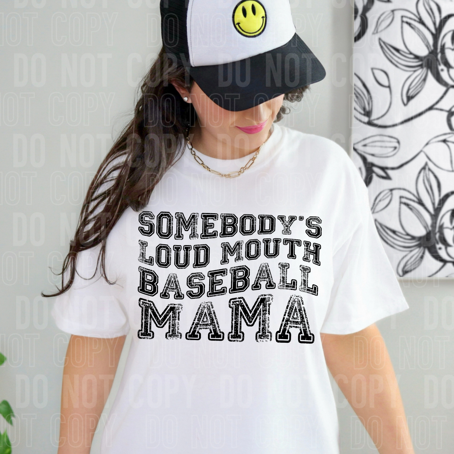 Somebody's loud mouth baseball mama
