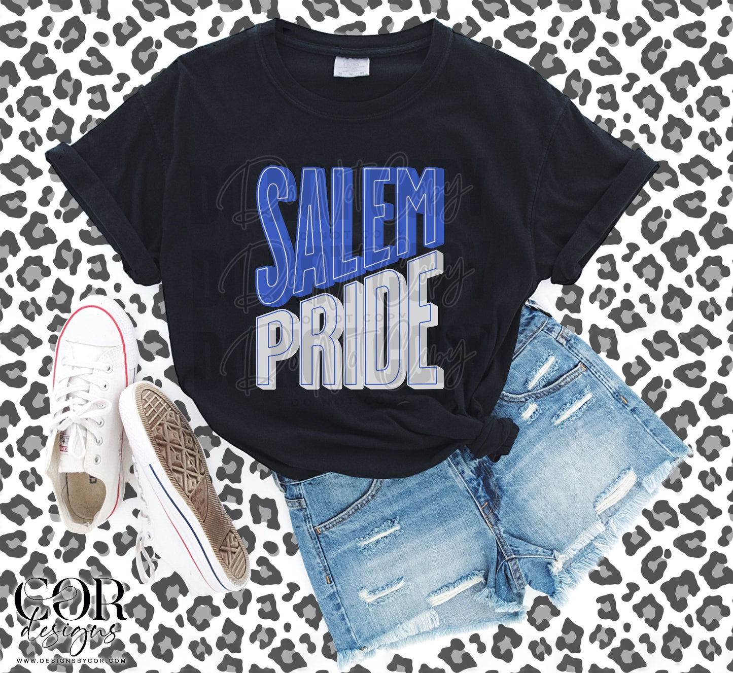 Salem Pride Blue And White