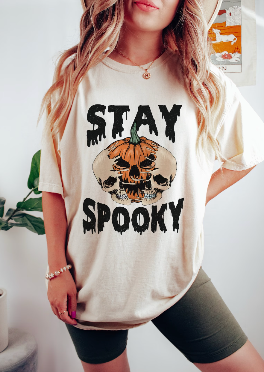 Stay spooky, pumpkin skull