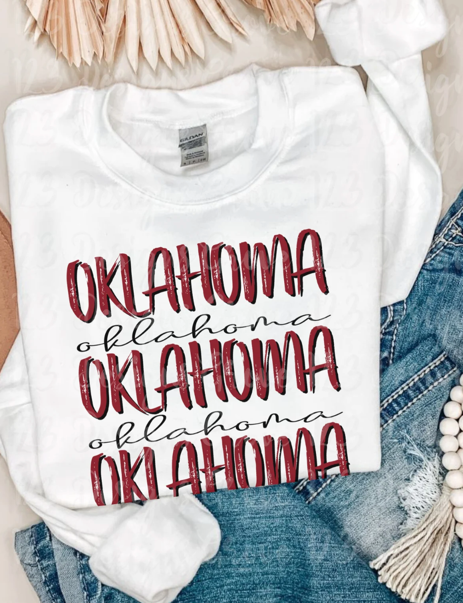 Oklahoma- maroon and black