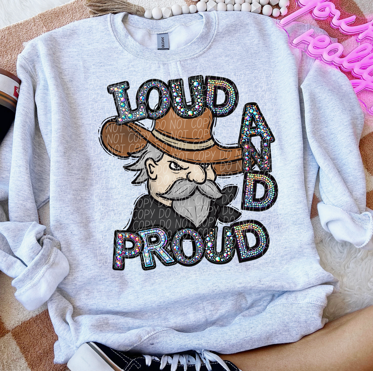 Rhinestone Loud And Proud Colonels Rebel