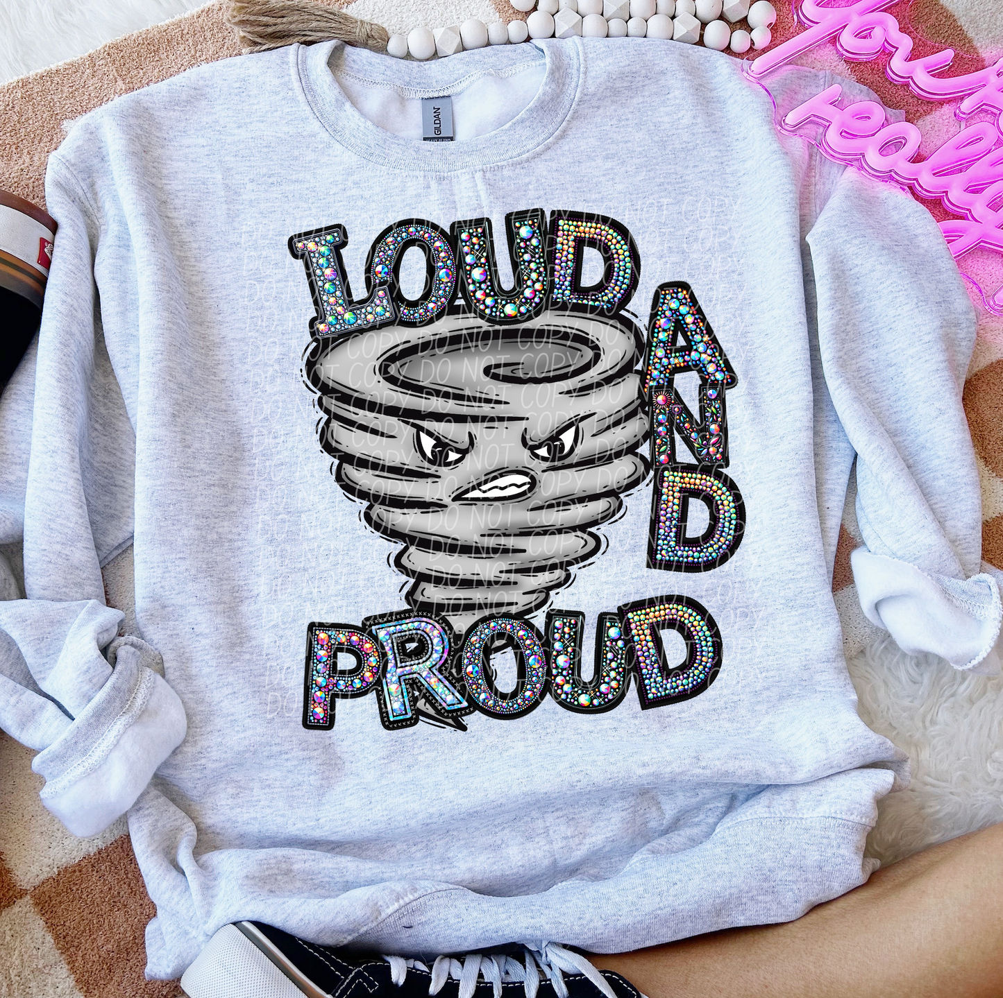 Rhinestone Loud And Proud Storm Tornado