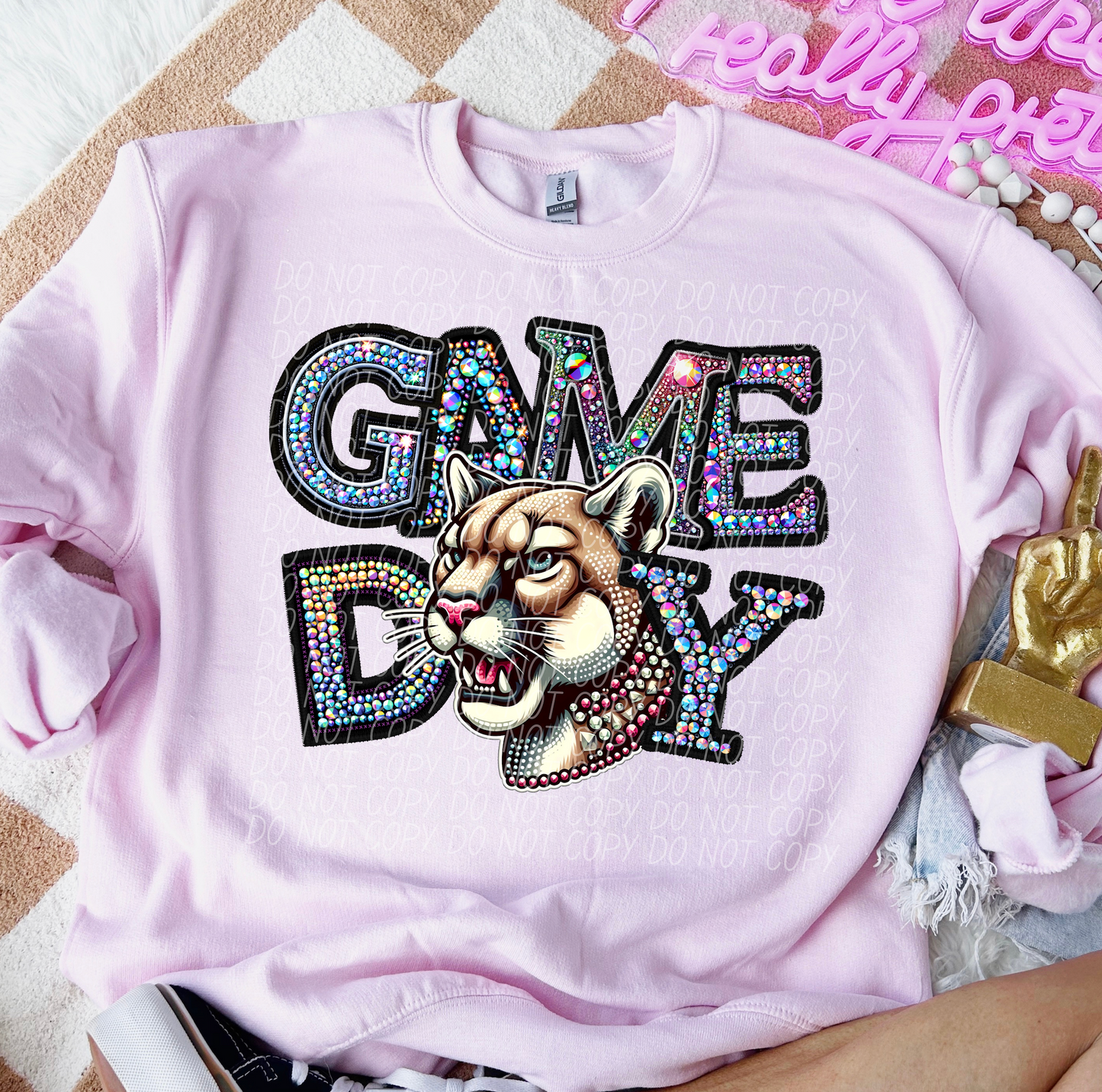 Rhinestone Game Day Cougars