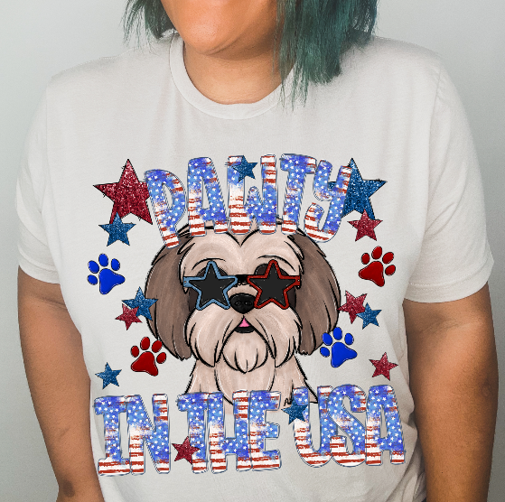 Pawty in the USA (Shih Tzu)