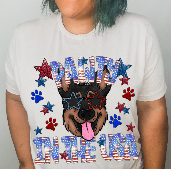 Pawty in the USA (German Shepard)