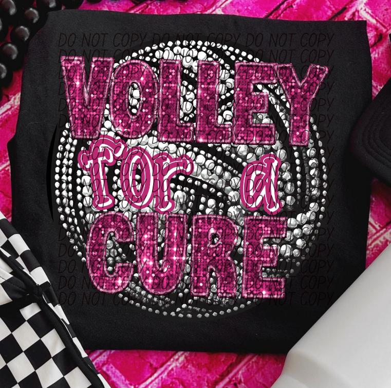 Volley for a cure (Rhinestones)