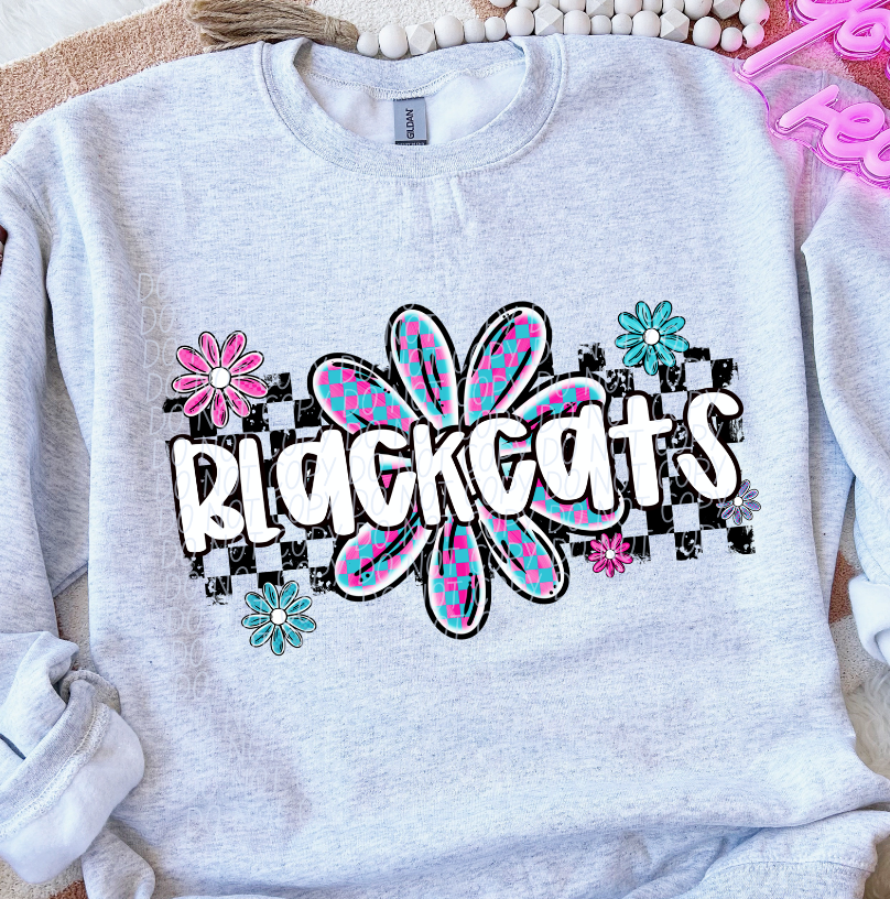 Blackcats (checker flower mascots)