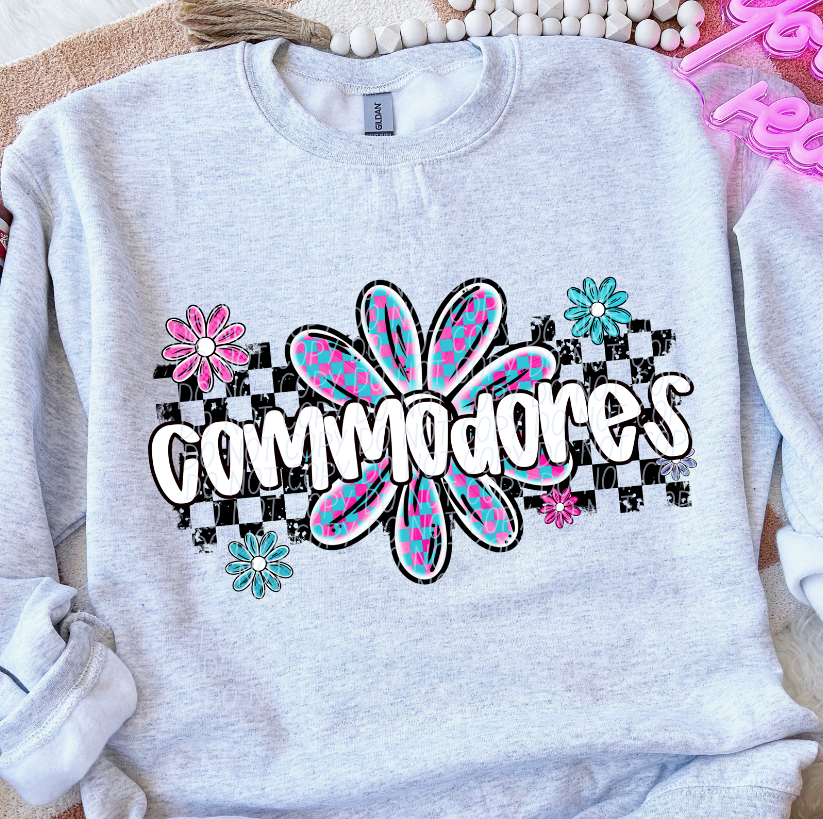 Commodores (checker flower mascots)