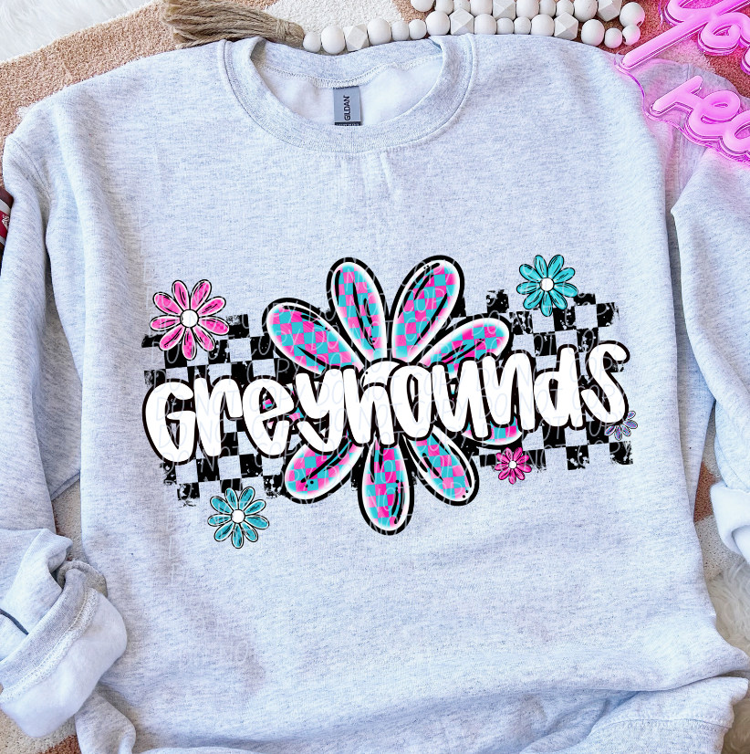 Greyhounds (checker flower mascots)