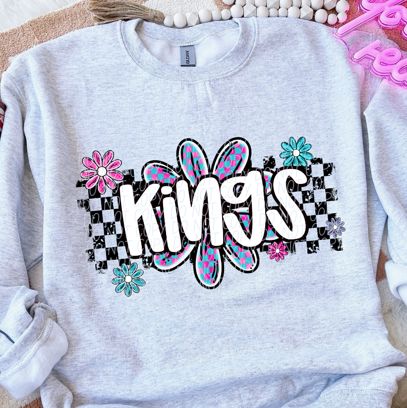 Kings (checker flower mascots)