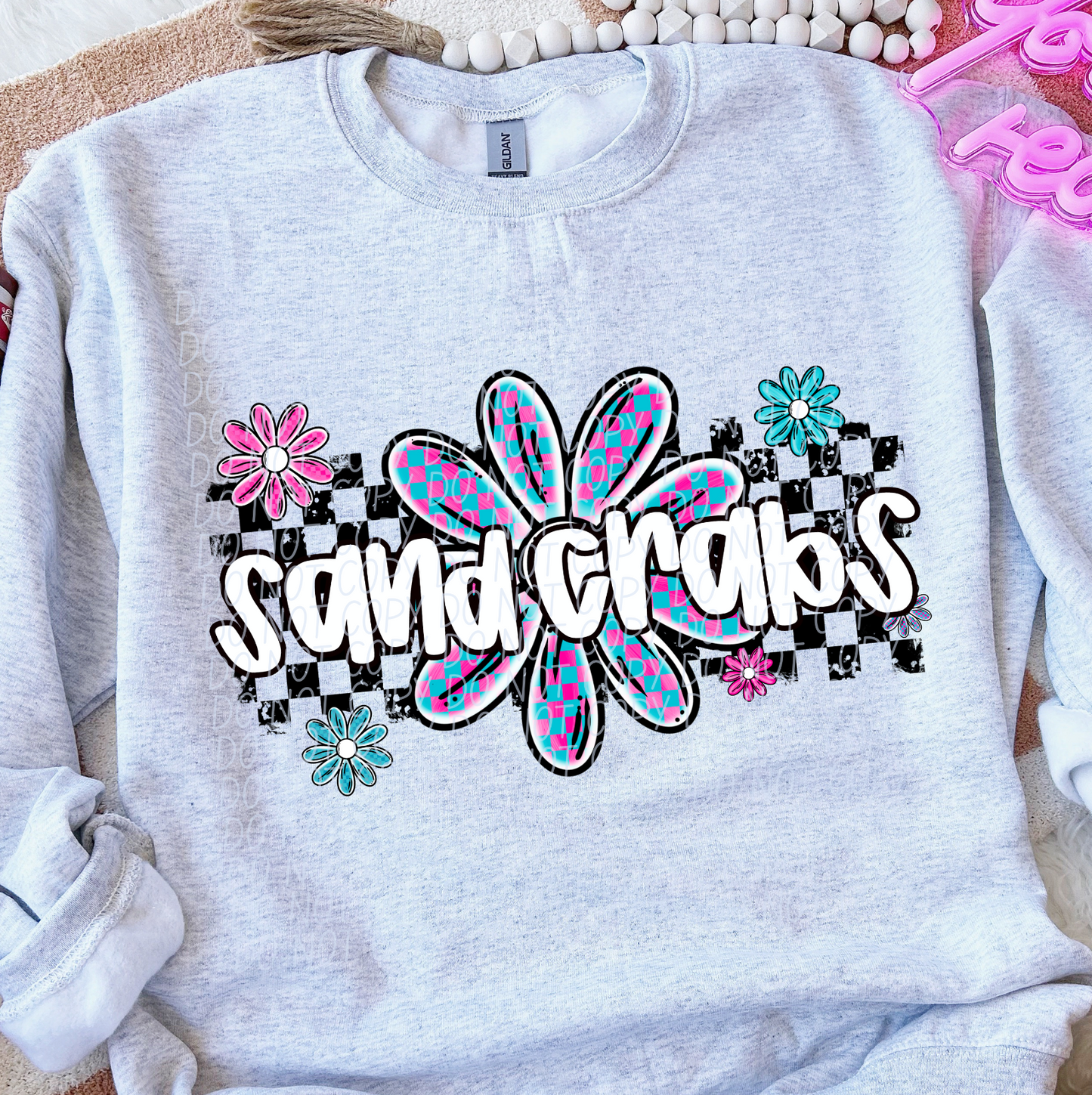 Sand Crabs (checker flower mascots)