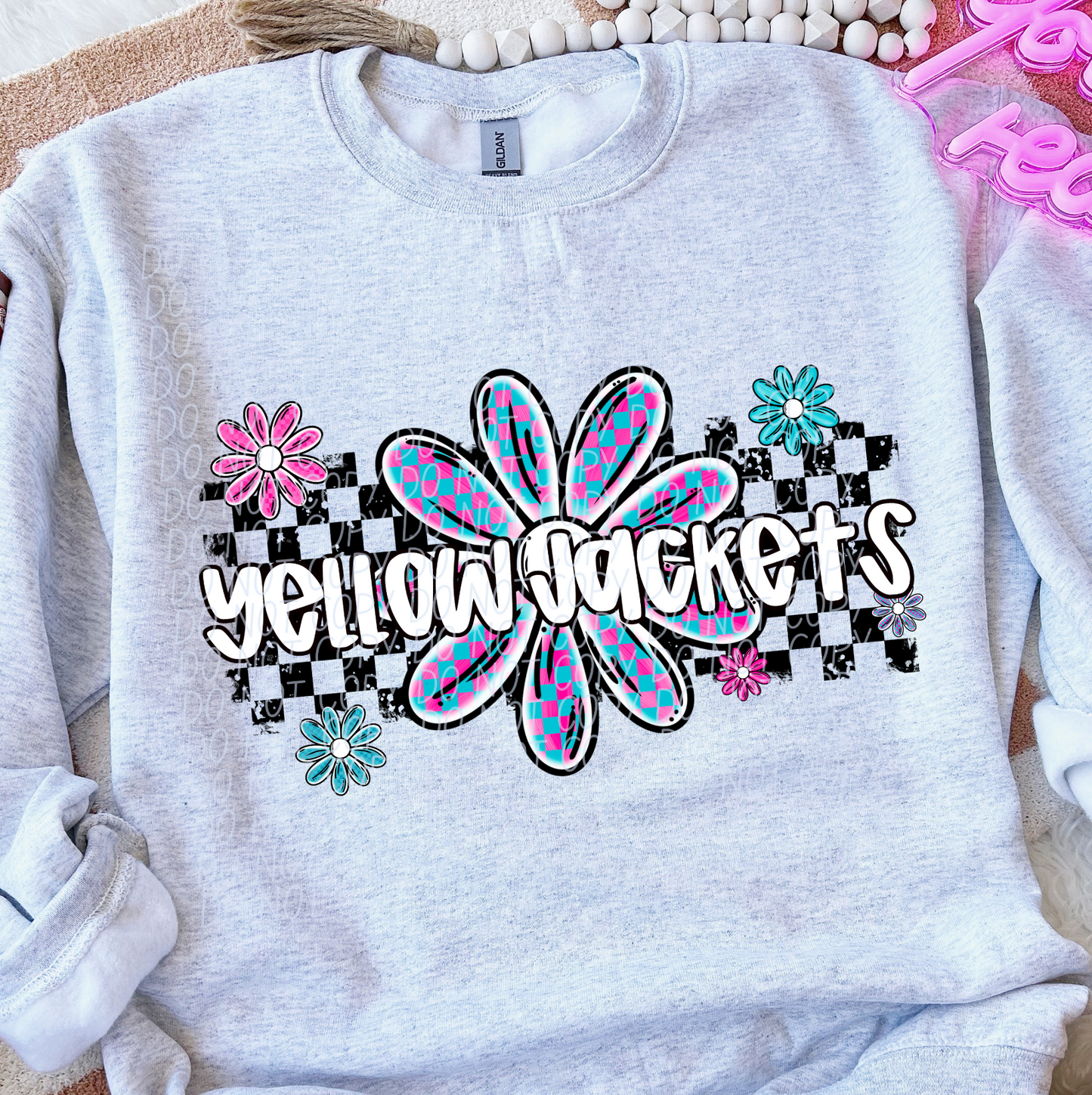 Yellow Jackets (checker flower mascots)