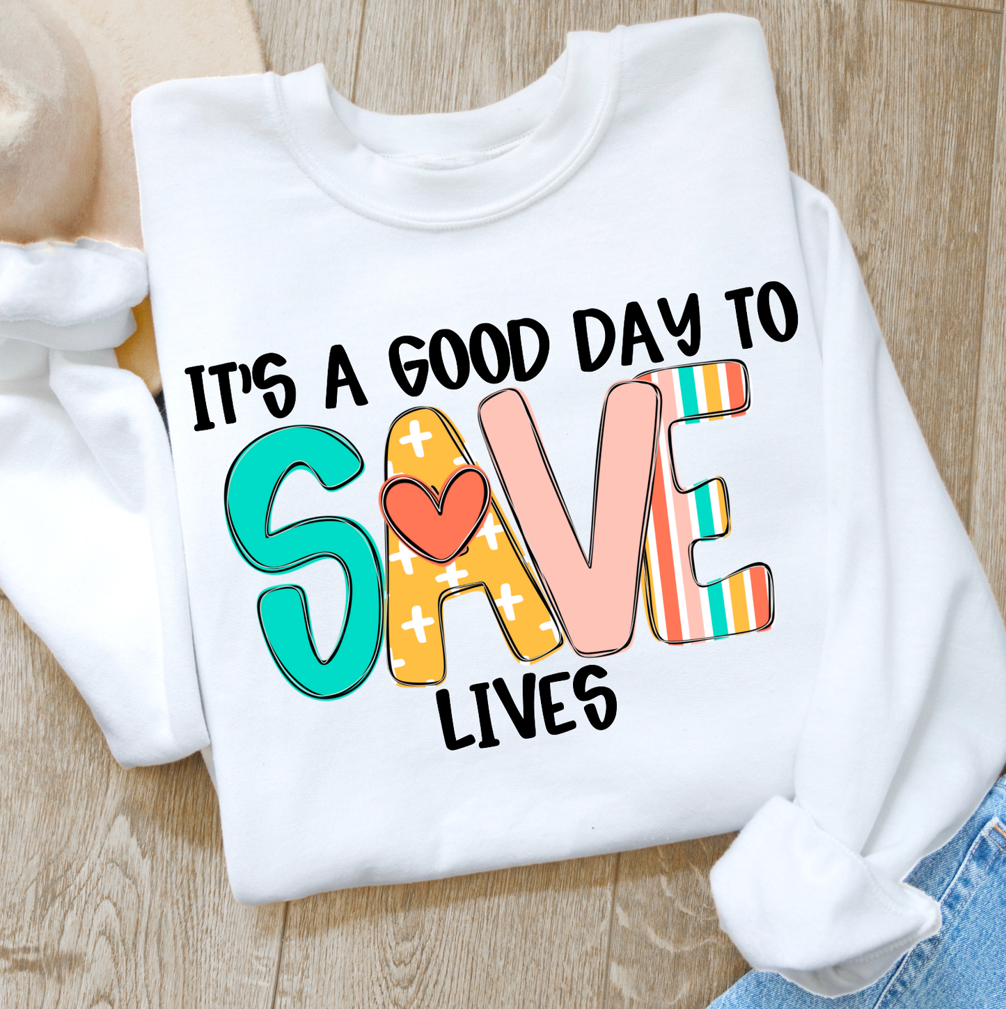 It's a good day to save lives (black)