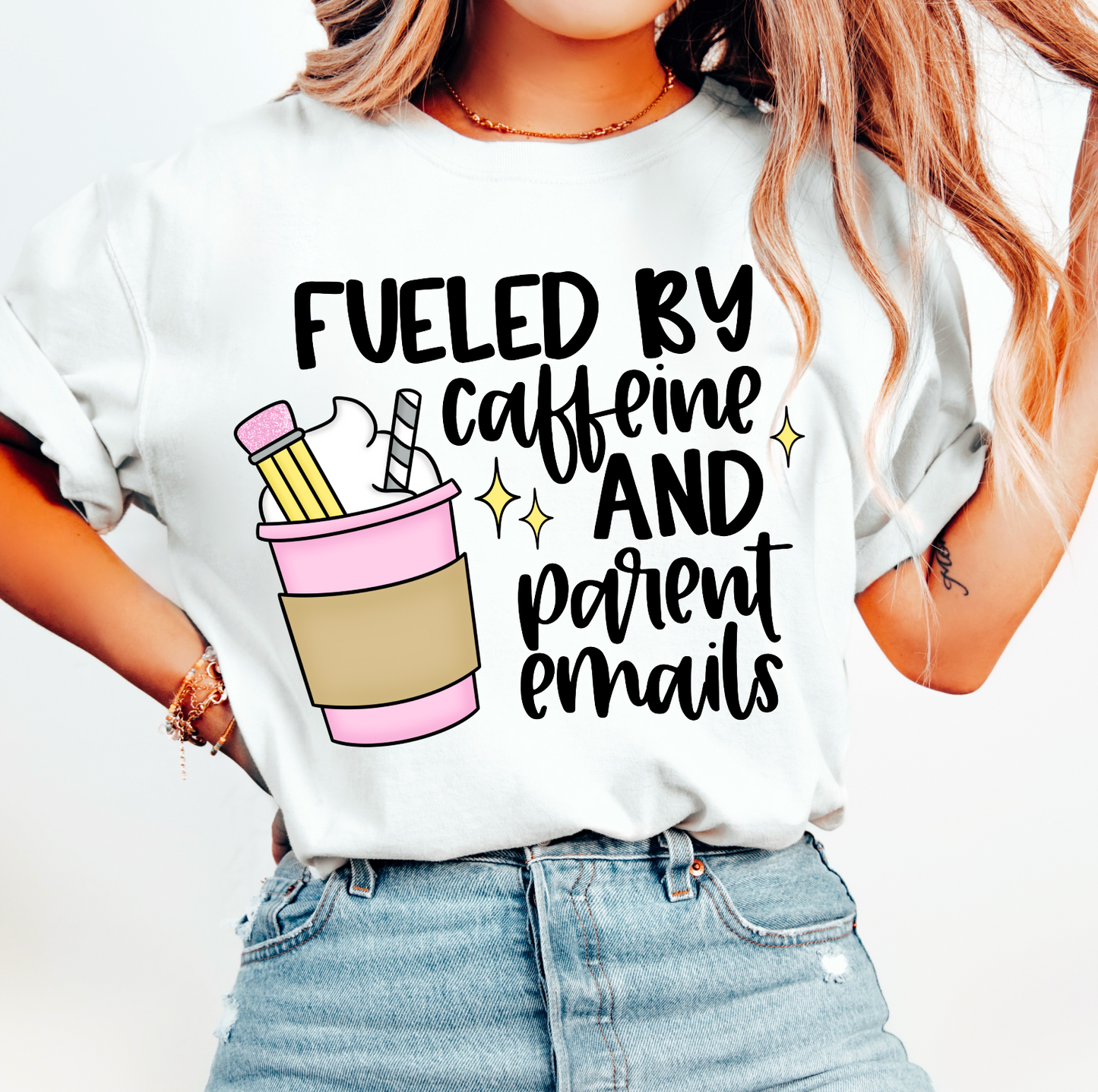 Fueled by caffeine and parent emails (black)