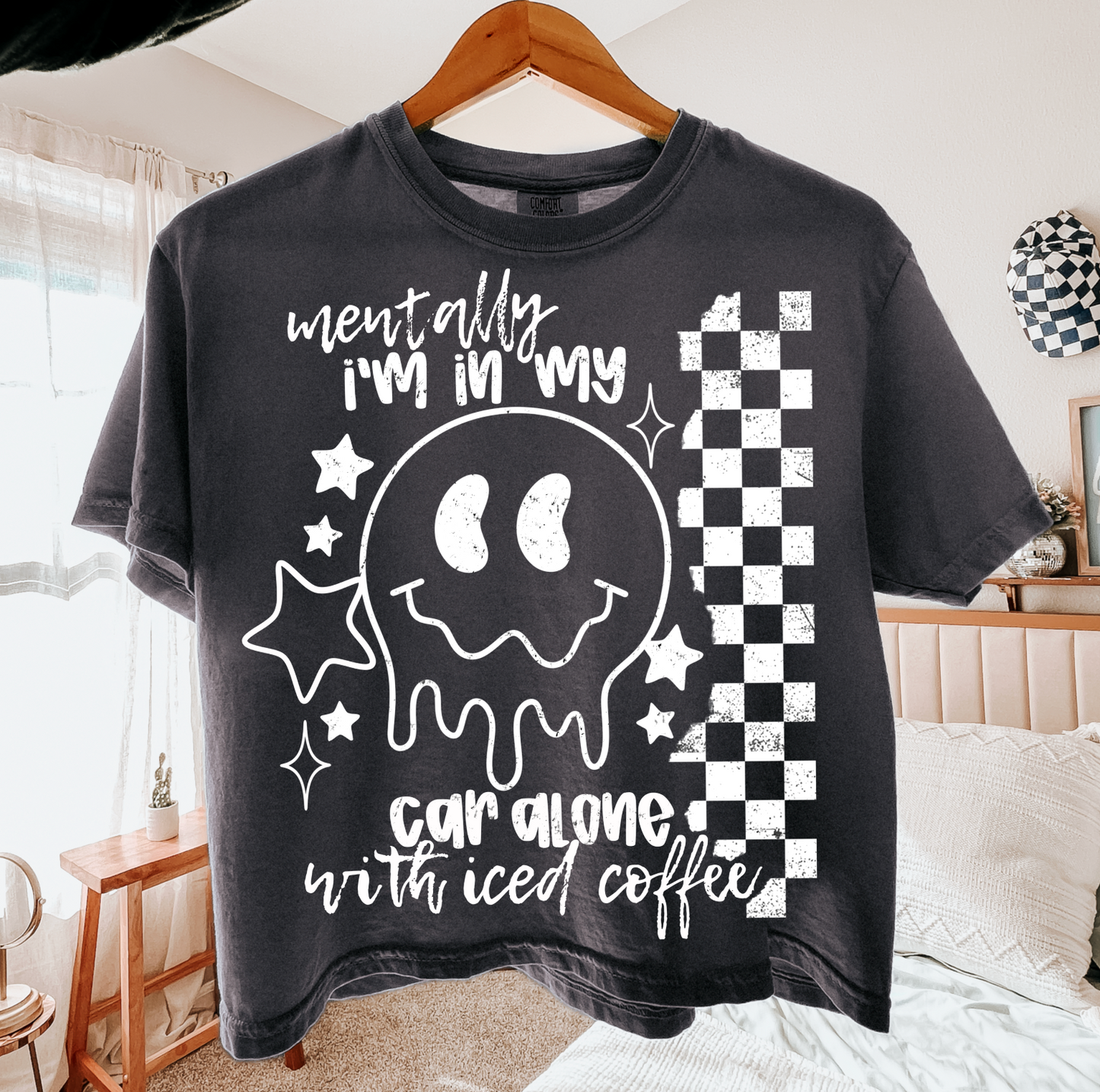 Mentally I'm in my car alone with iced coffee (white)