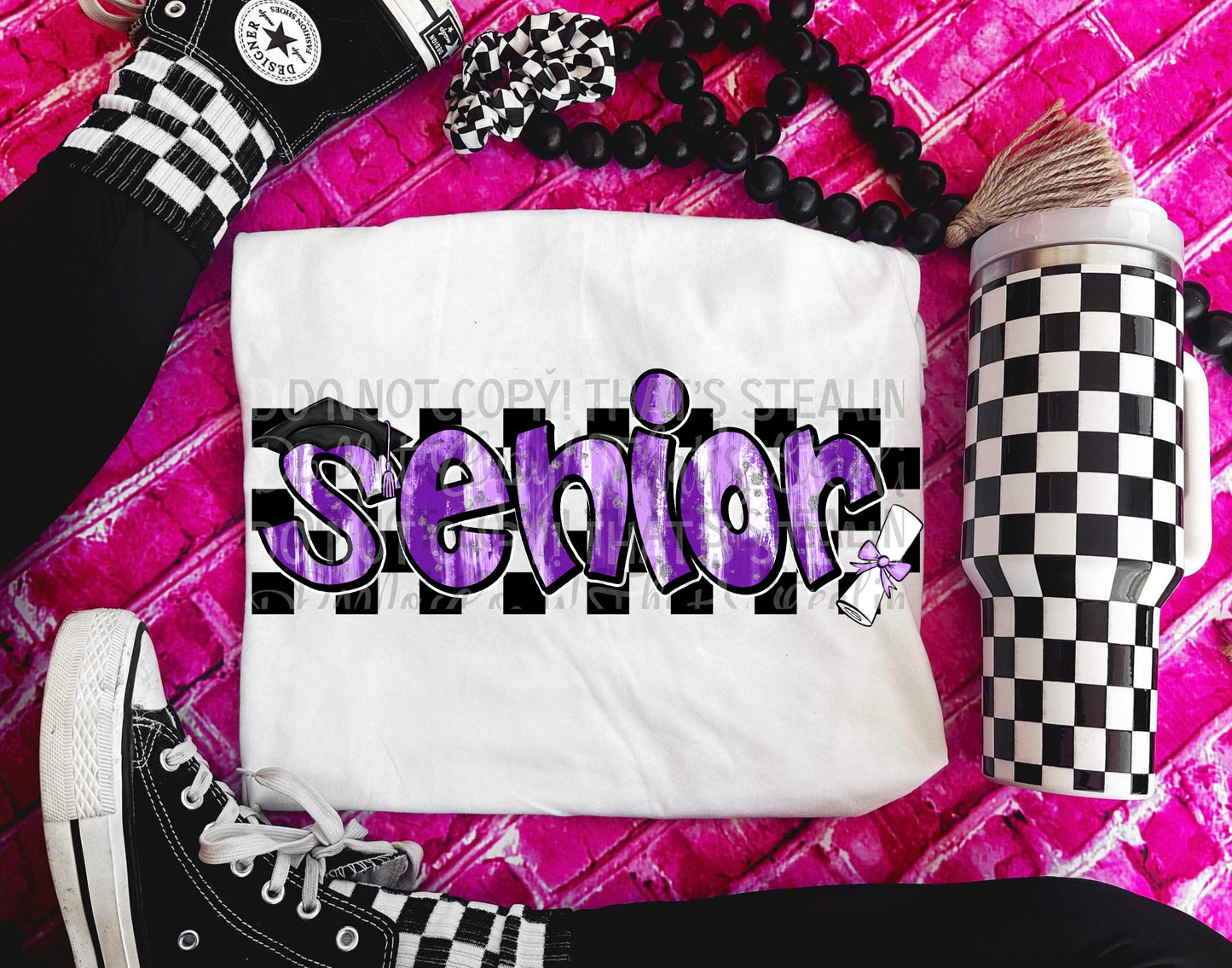 Senior Purple and White