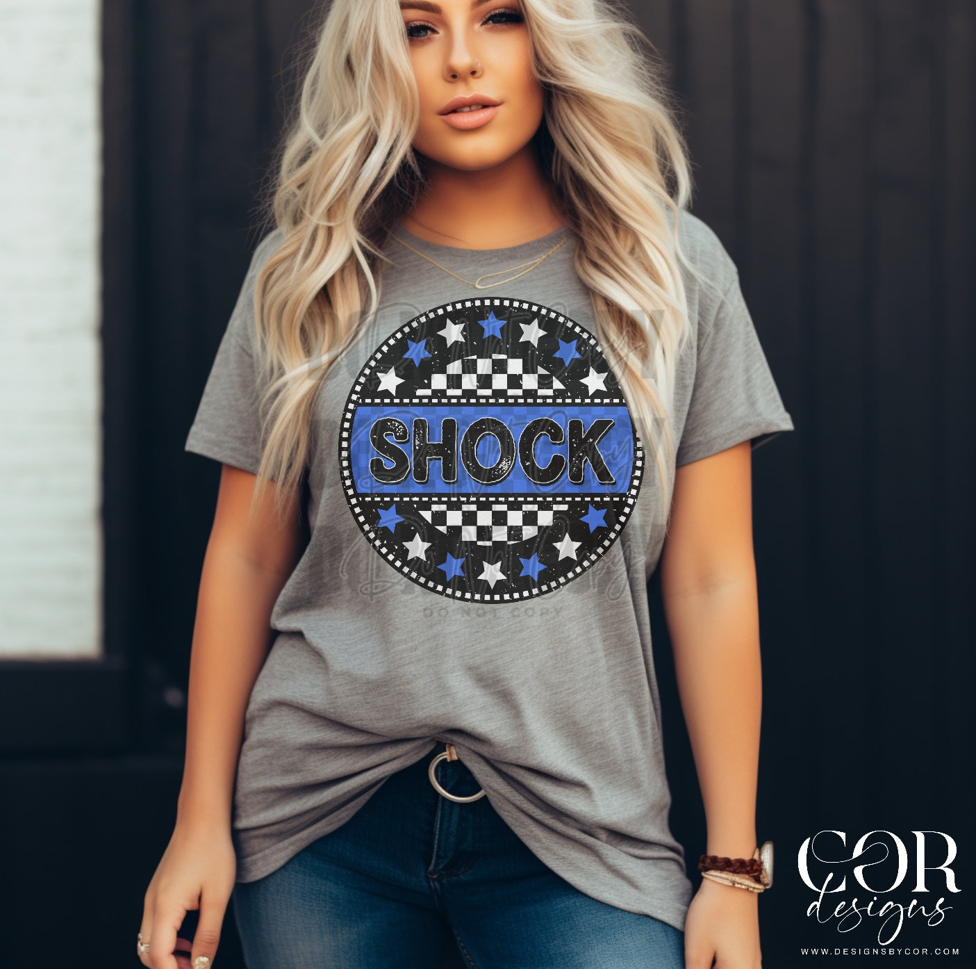 Shock (blue/white)