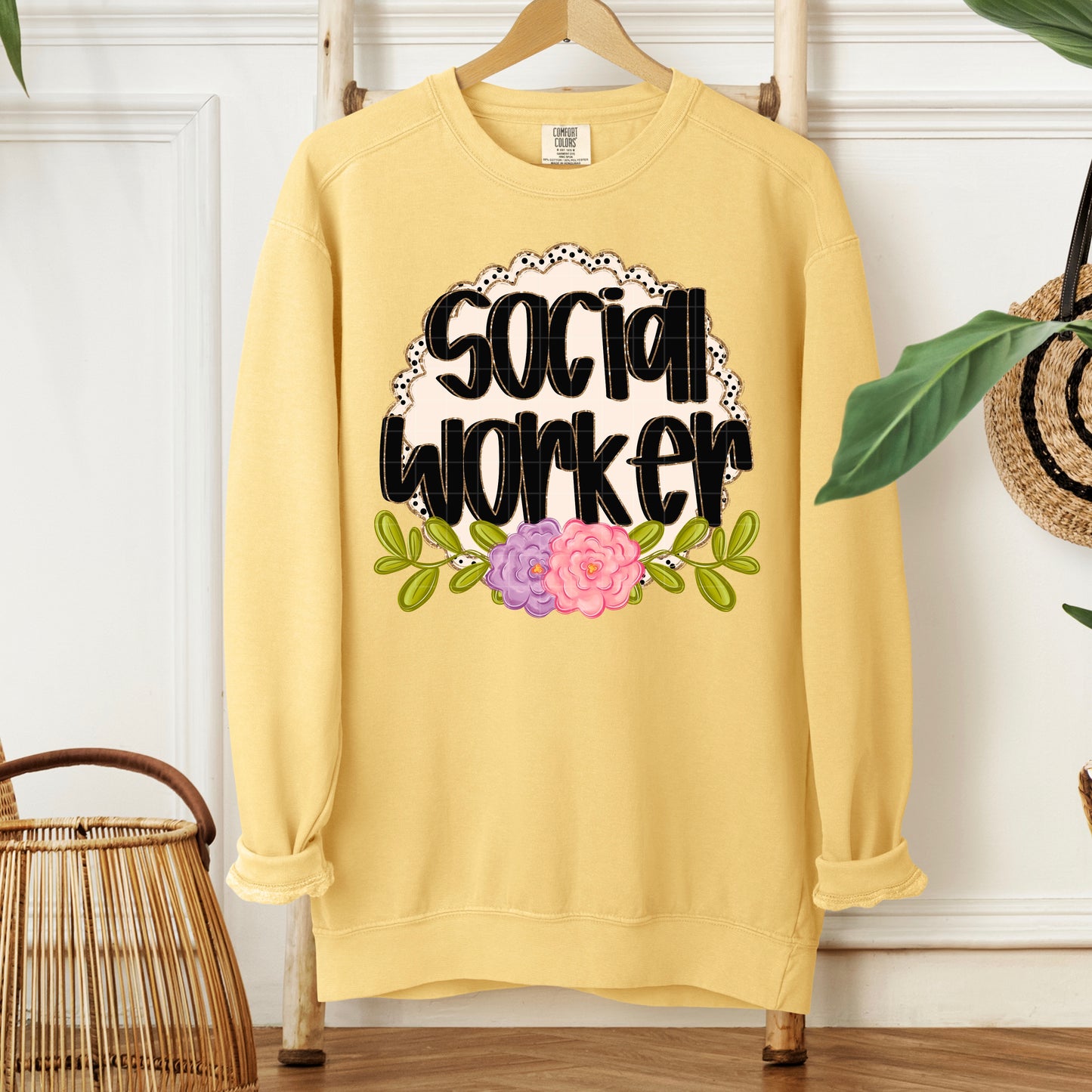 FLORAL SPRING SOCIAL WORKER