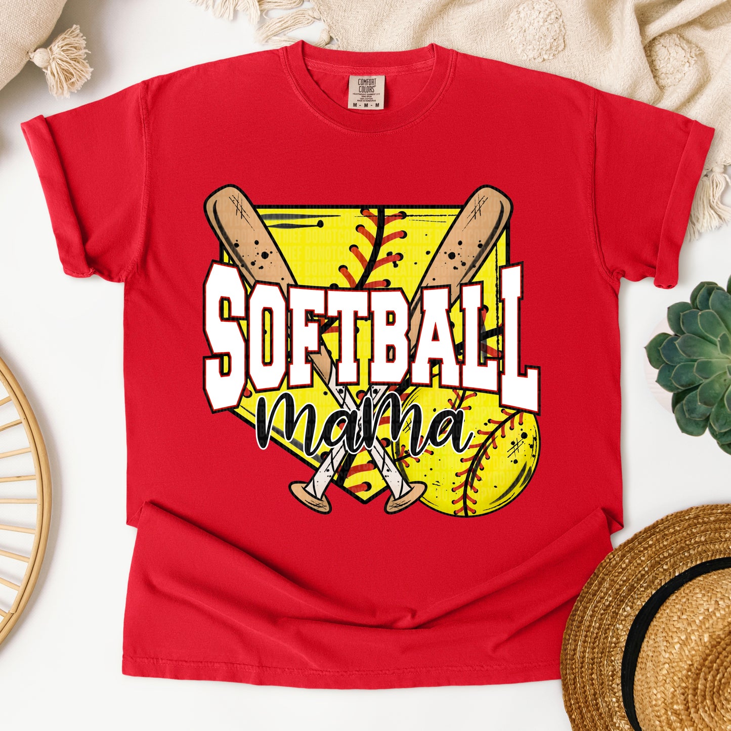 SOFTBALL MAMA HOME PLATE