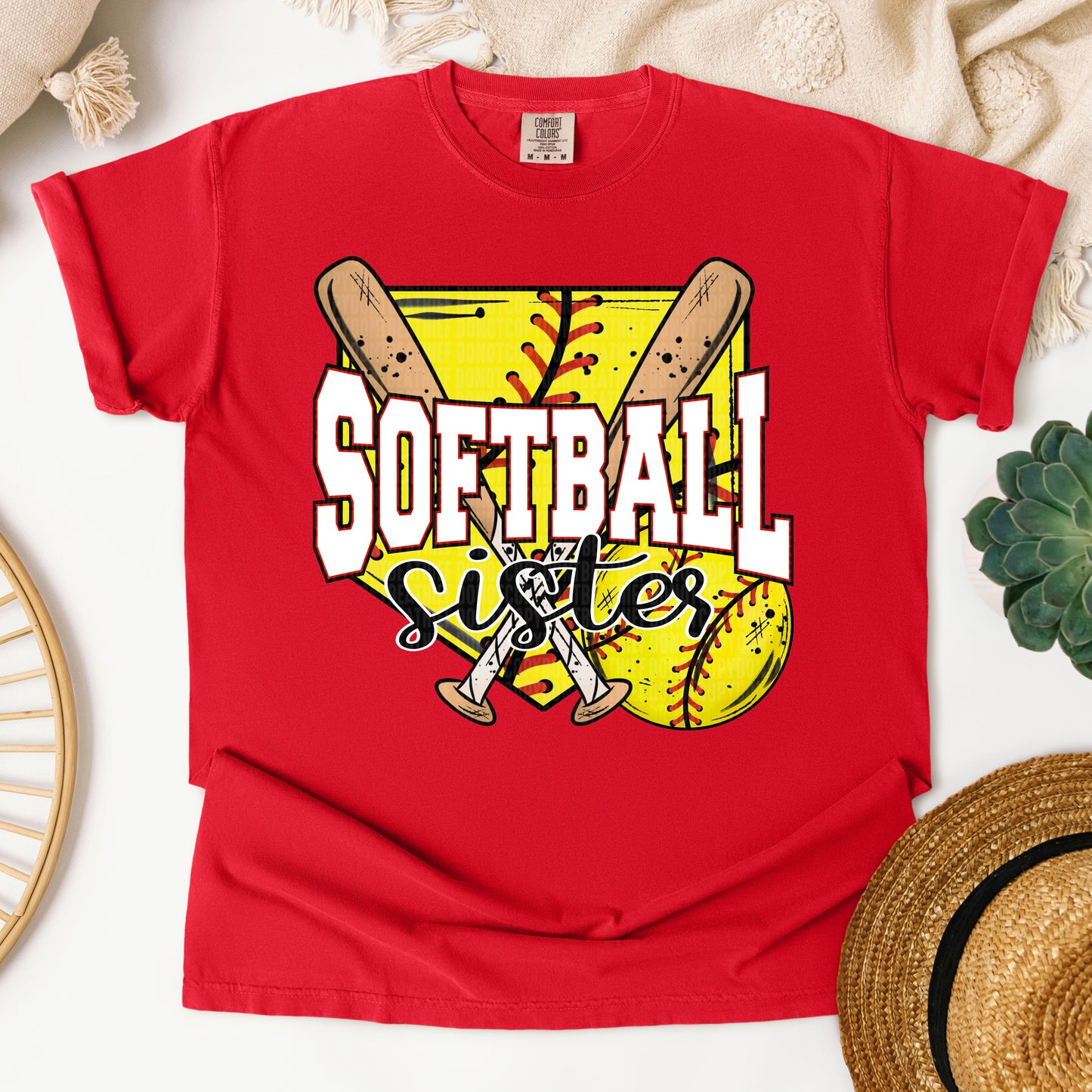 SOFTBALL SISTER HOME PLATE