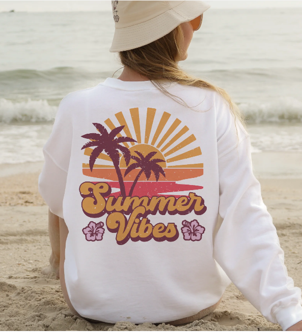 Summer Vibes Palm Trees Sunset
