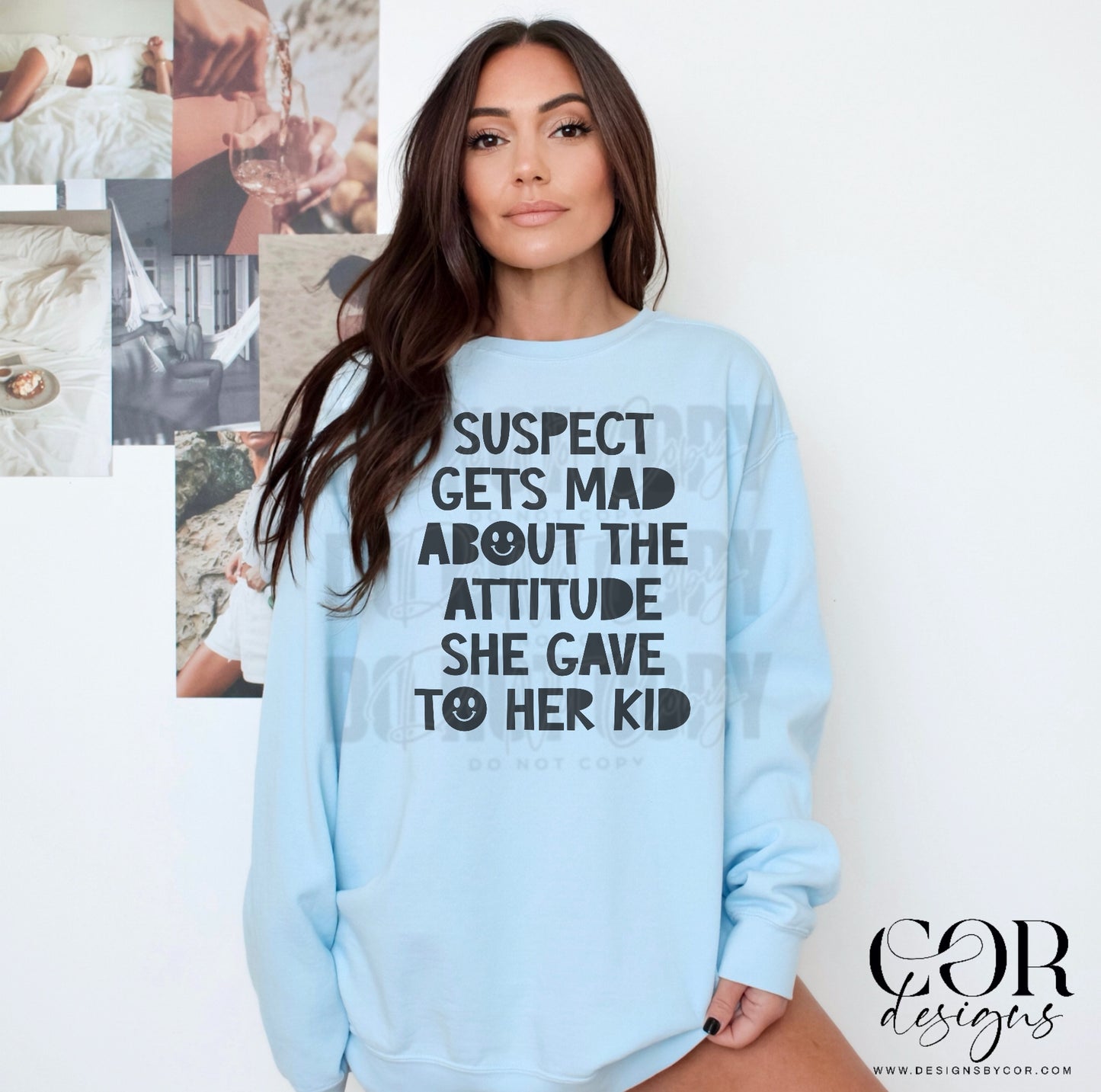 Suspect gets mad about the attitude she gave to her kid