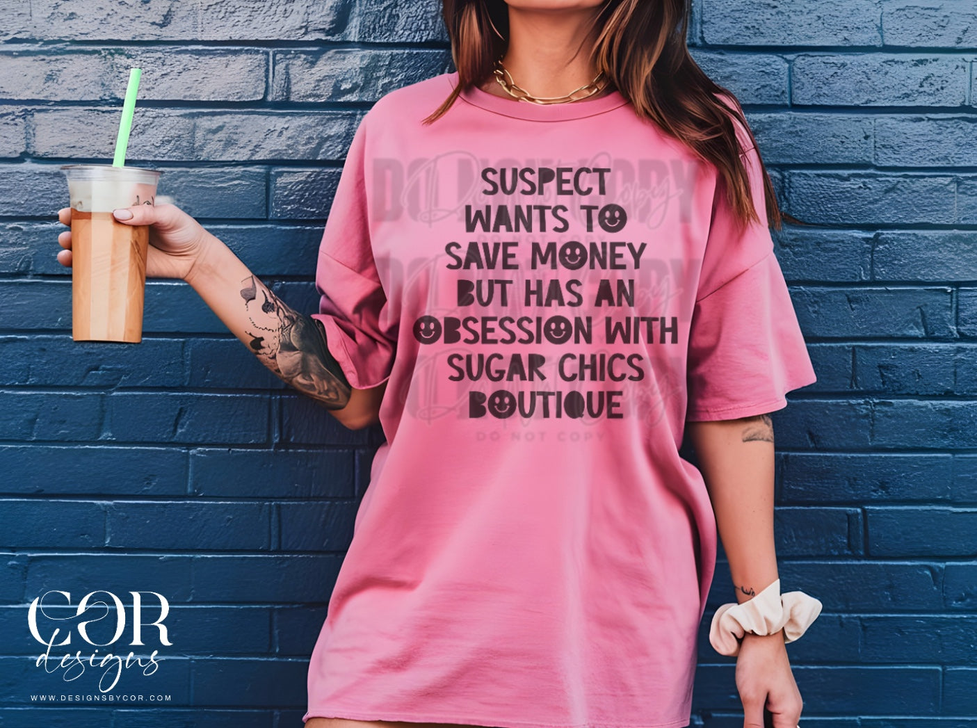 Suspect wants to save money but has an obsession with sugar chics boutique