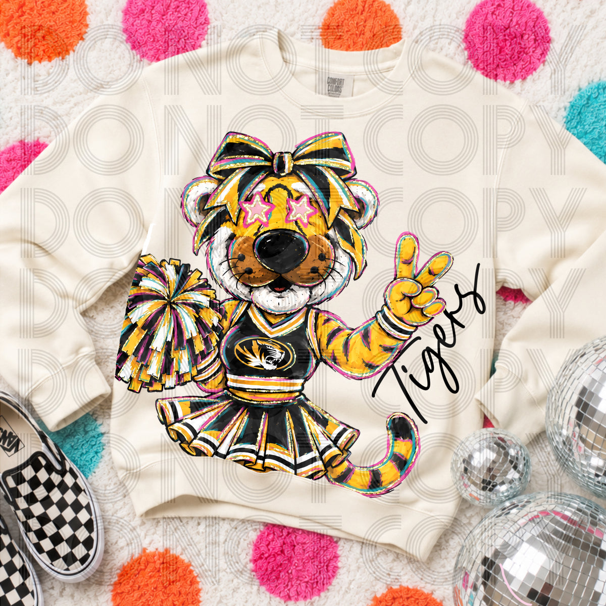 Cropped Delulu Cheerleader Mizzou Tigers