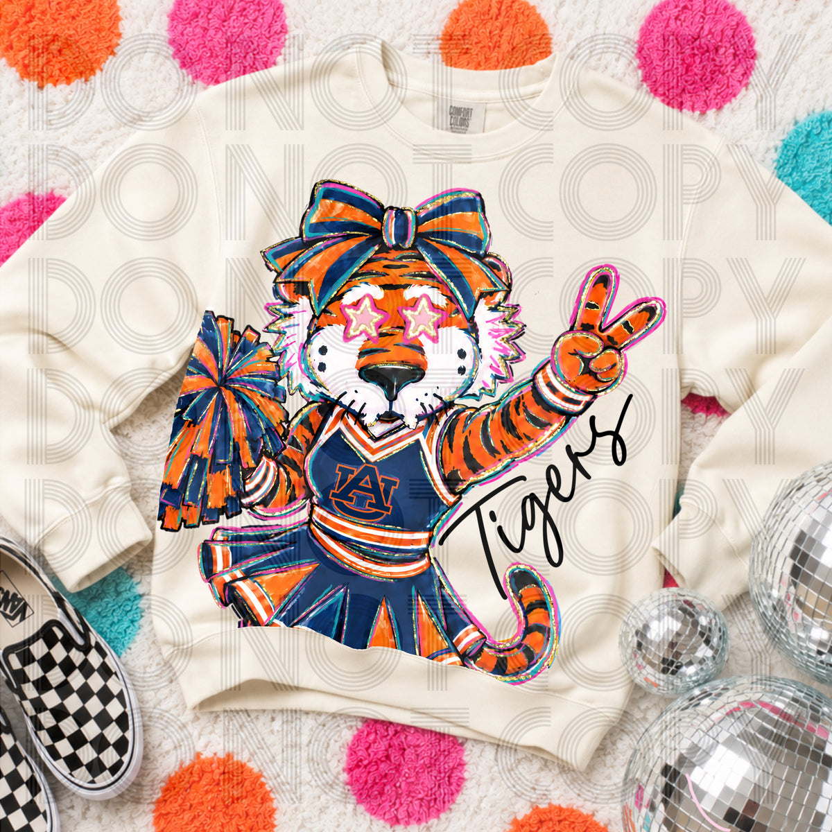 Cropped Delulu Cheerleader Auburn Tigers
