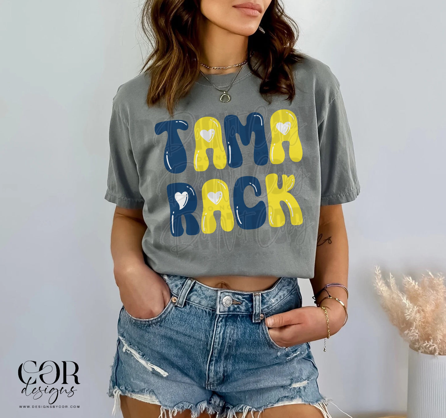 Tamarack Blue And Yellow Hearts